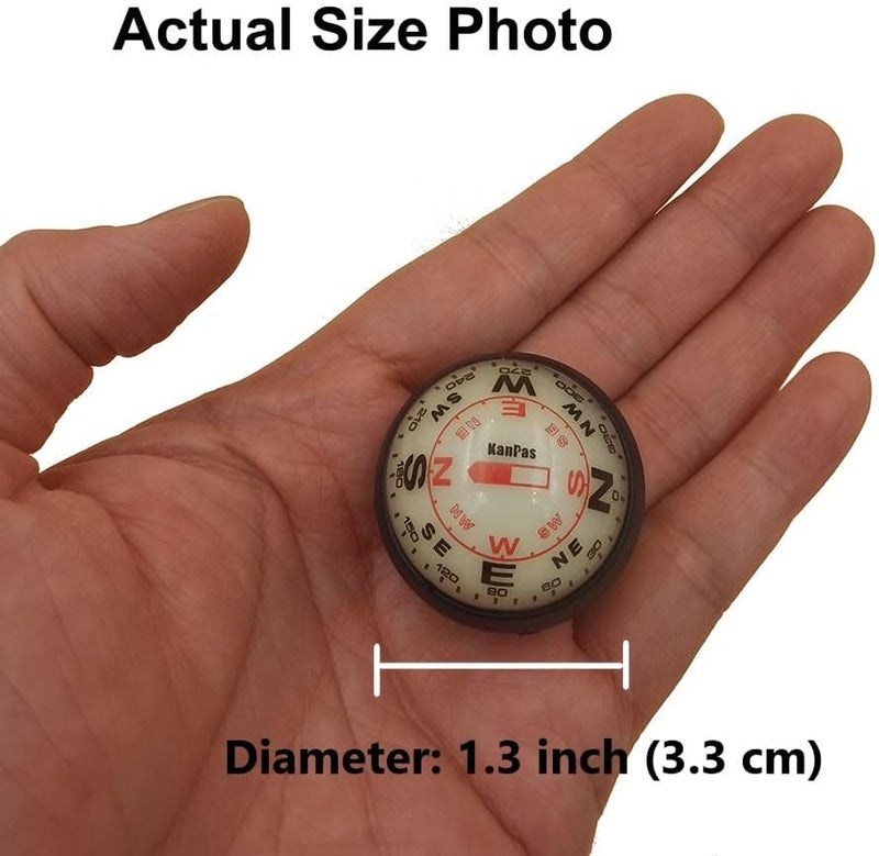 KanPas Dashboard Compass Ball with Double Dials for Cars Boats - Image 2